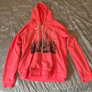 American Eagle Outfitters Pink Graphic Sweater